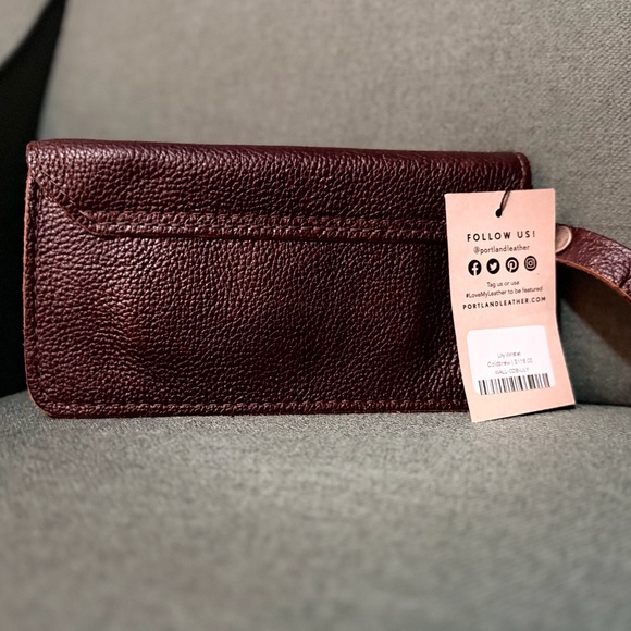 Portland Leather Goods Lily Wristlet – Coldbrew – NWT 🤎 - Picture 2 of 5
